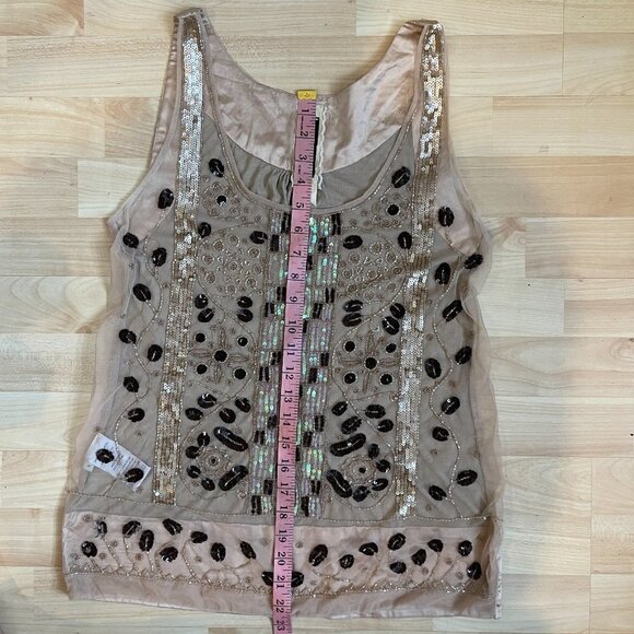 Anthropologie Beaded Sequin Tank Top Size S - Picture 17 of 17